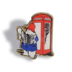PBADPA05 Pin Badge - Paddington Phone Box